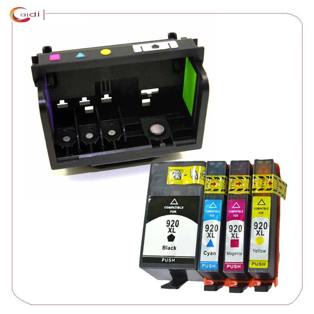 Совместимая печатающая головка + чернильный картридж для принтера HP 920 Officejet 6000 6500