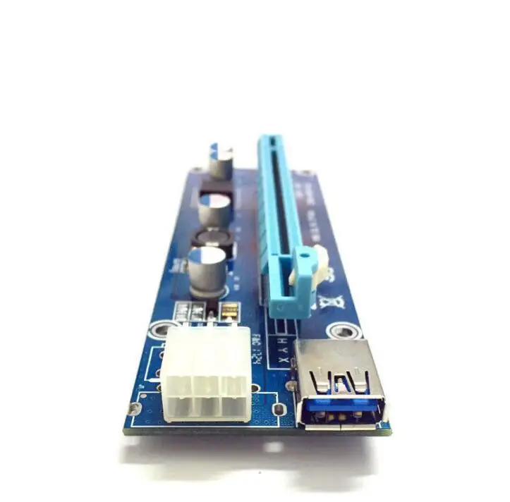 Кабель питания TPFEEL 6pin USB3.0 PCI E Express 1х 16x удлинитель GPU переходная карта 60 см SATA|usb3.0