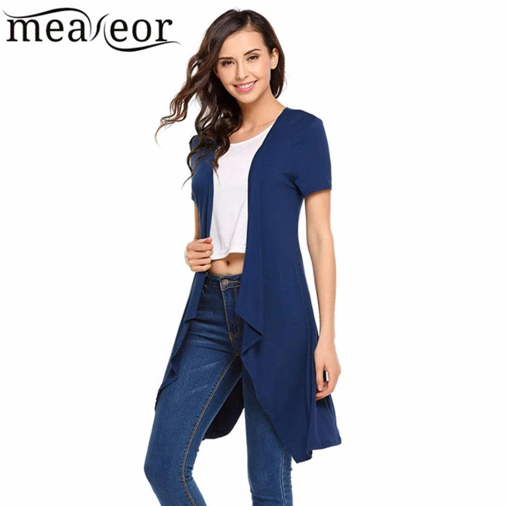 Meaneor женский кардиган с коротким рукавом весна-осень новинка Модный повседневный