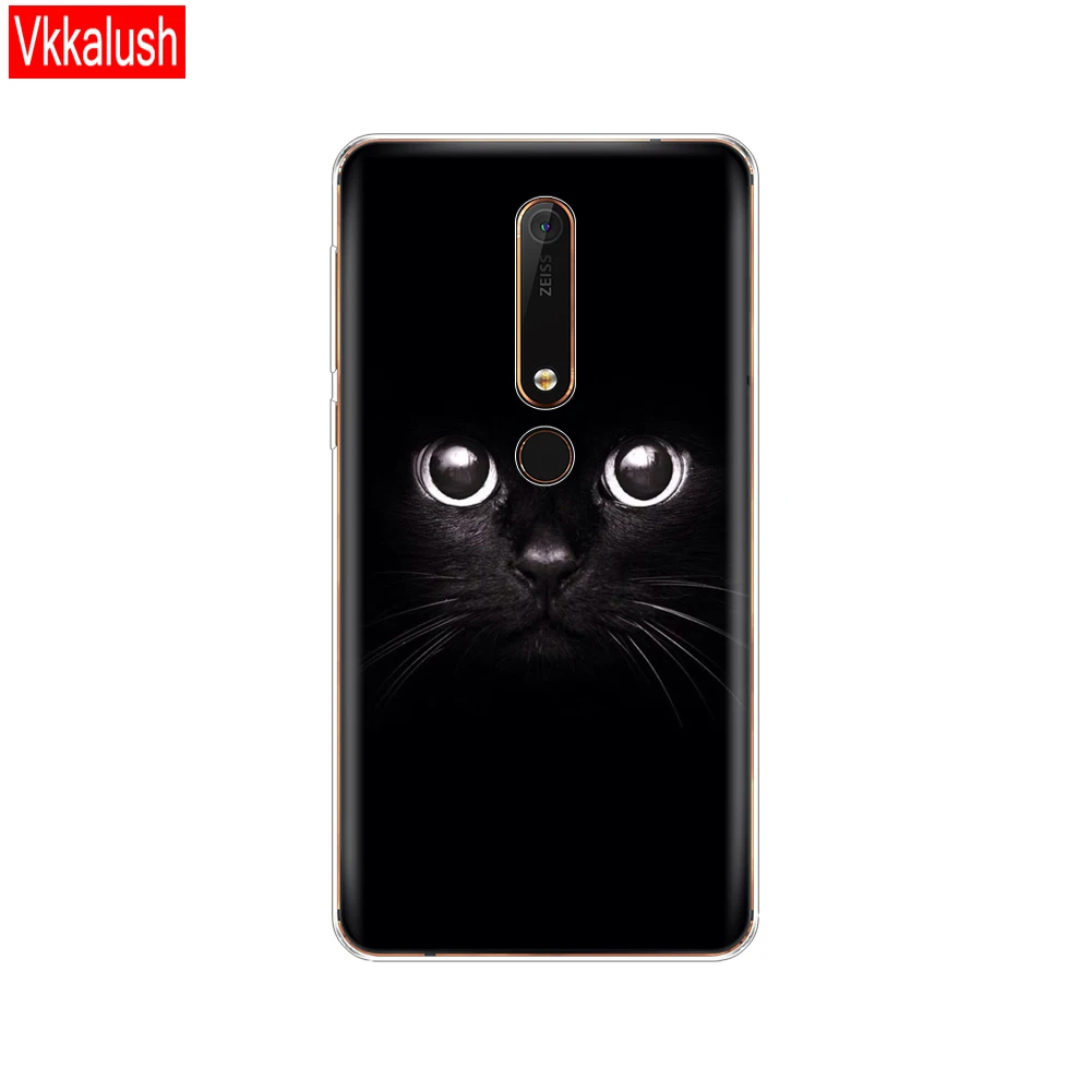 80275 Силиконовый чехол для Nokia 6, 6,1, 7 Plus, 8, 9, Nokia 6, 2018X5X6, чехол из мягкого ТПУ для задней панели телефона, чехол-бампер с рисунком - Цвет: 80275