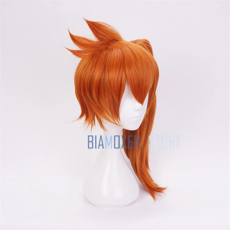 Парик для косплея Biamoxer My Hero Academy Boku no Hiro Akademia Itsuka Kendo Orange Ponytail| |