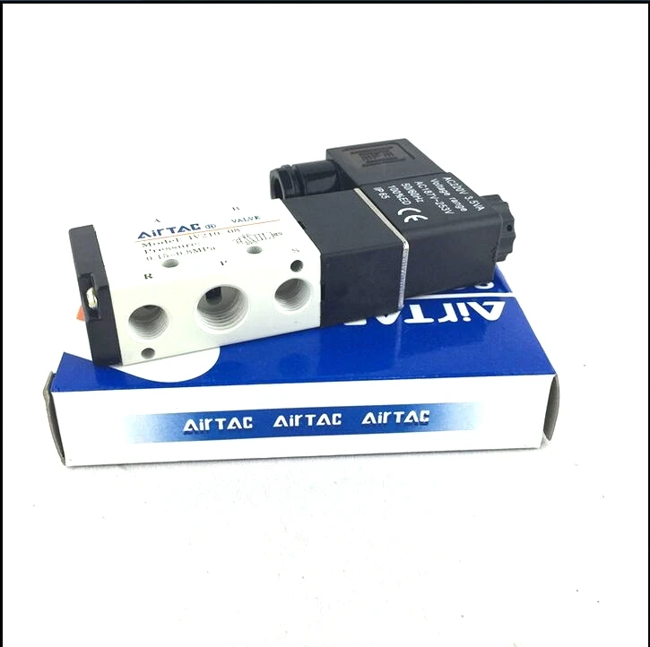 Новый 1.2MPa 5 Путь 2 Позиция Airtac электромагнитный клапан 4V210 08 DC 24V 1 4 &quotПорты и