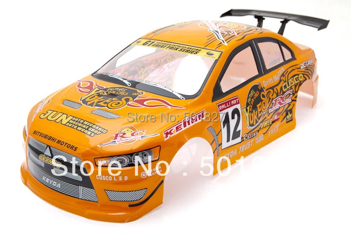 

YUKALA rc parts PVC Painted shell body for 1/10 r/c car body shell 190mm