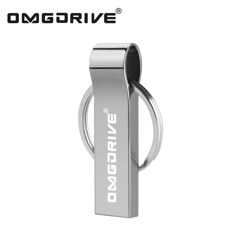 Кольцо для ключей Pen Drive 16 ГБ 8 4 металл нержавеющая сталь Flash 32 64 USB 2 0 флешки Memory Stick