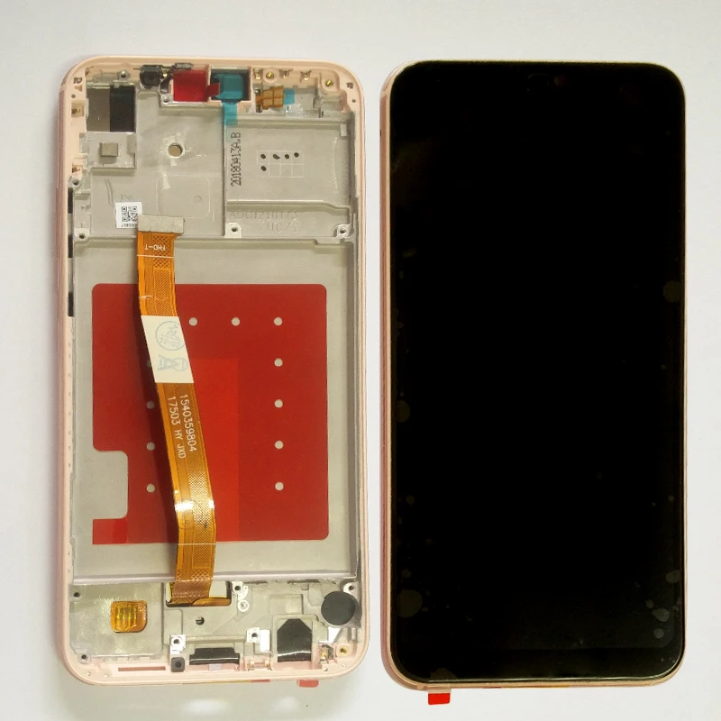 pink with frame Протестированный OK 5,8" для huawei P20 lite ЖК-дисплей+ сенсорная панель дигитайзер в сборе с рамкой для huawei P20lite lcd - Цвет: pink with frame