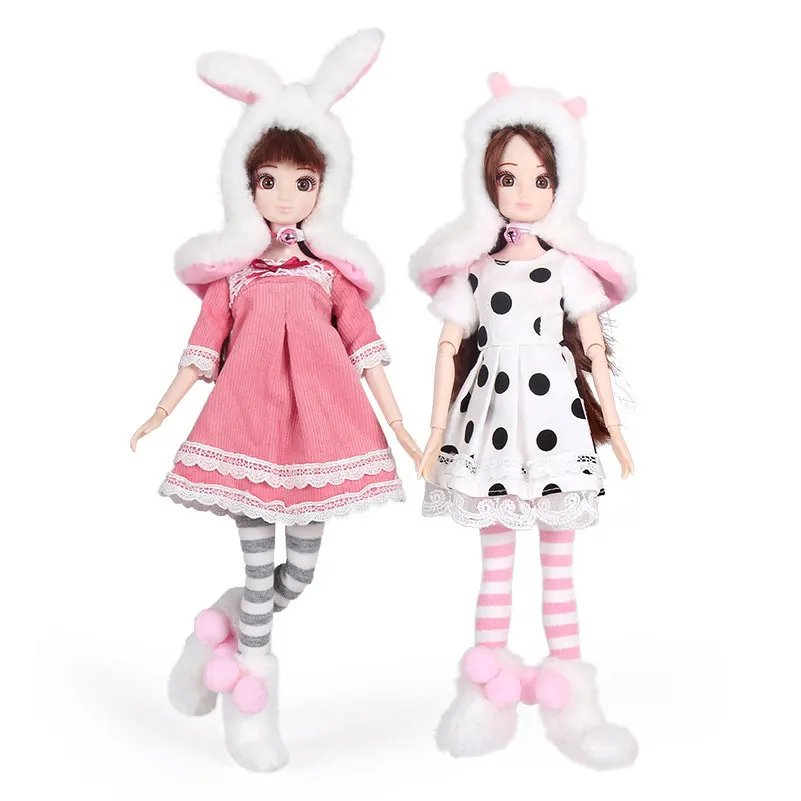 13 подвижных суставов 1/6 3D глаза BJD куклы игрушки с аксессуарами одежда обувь сумка