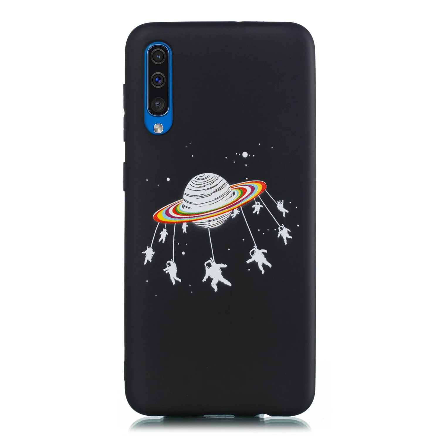 Painted Cases For Samsung Galaxy A70 A50 A40 A30 A5 A6 A7 A8 Plus 2018 2017 J4 J6 Prime Cover Slicone Black Matte A520 A750 |