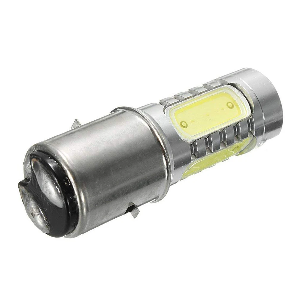 1 шт. BA20D H6 COB фары для мотоцикла белый светодиод Передняя супер высокая яркость