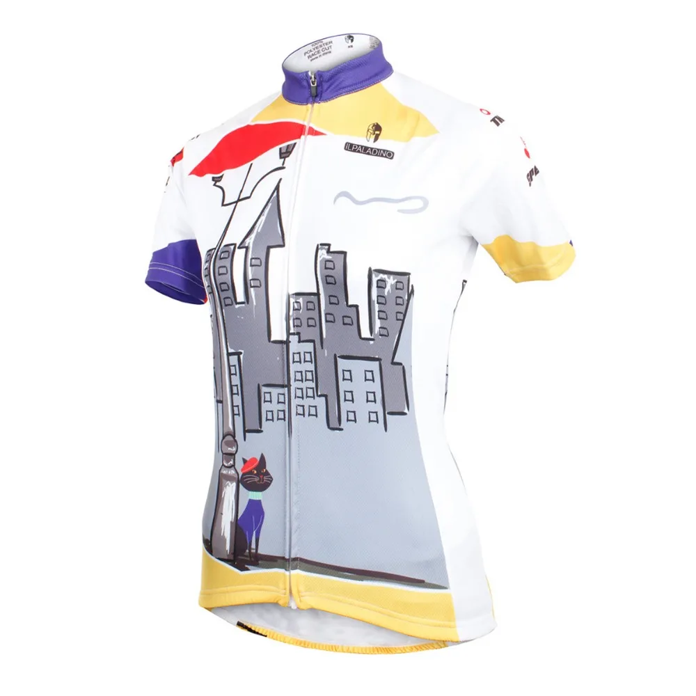 Паладин &quotждать&quot женские короткий рукав Велоспорт Джерси велосипед рубашка