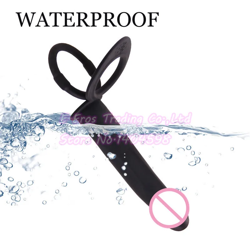 Двойной Prober проникновение ремень на фаллоимитатор Силиконовые анальные