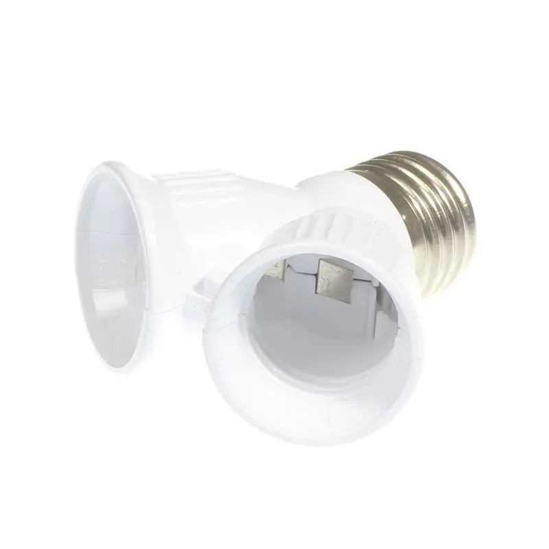 250pcs E27 to 2 Lamp Holder Base Bulb Socket Adapter LED Lighting Converter | Converters