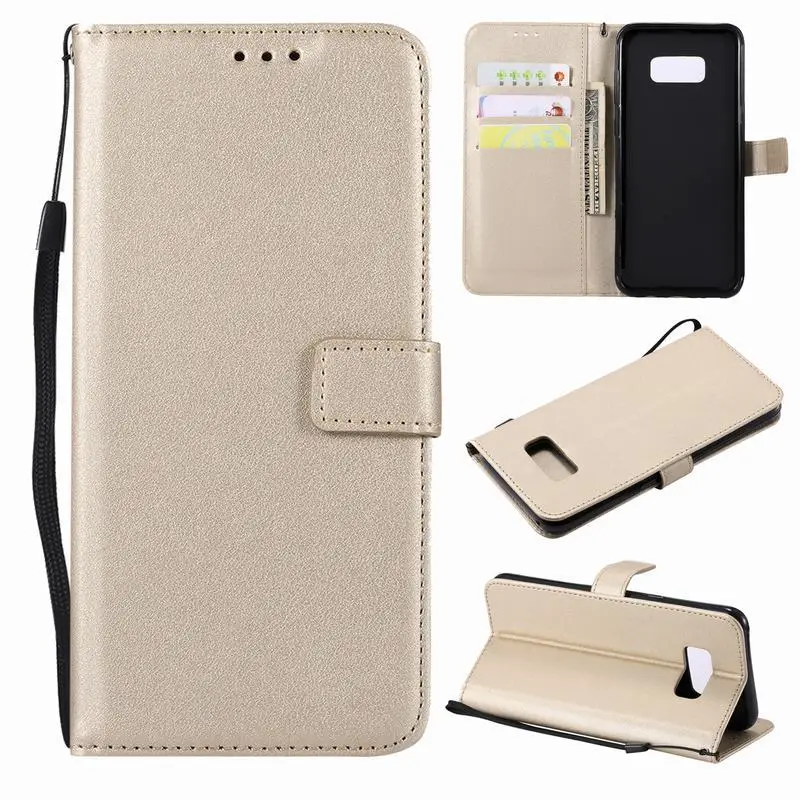 Принципиально s8 plus матовая кожа чехол для телефона samsung galaxy wallet откидная крышка