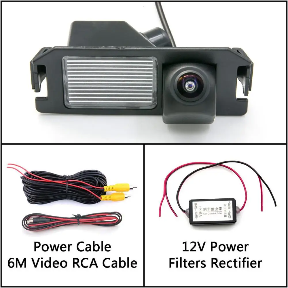 Camera With Filter 175 градусов HD камера заднего вида для kia plcanto Morning Rio 3 Soul MK1 MK2 Niro DE автомобильный парковочный монитор ночного видения - Название цвета: Camera With Filter