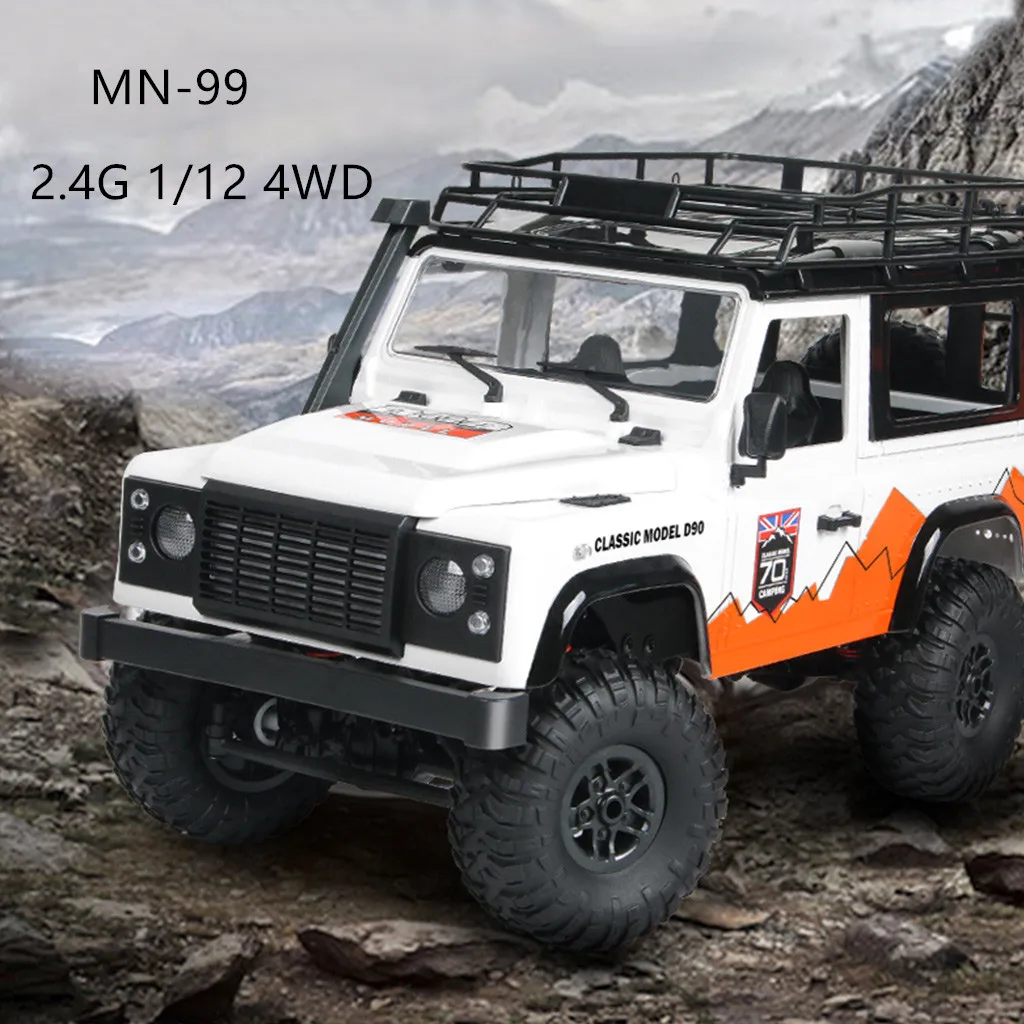 MN-99 Радиоуправляемый автомобиль 2,4G 1/12 4WD RTR военный Рок Гусеничный грузовик багги внедорожный автомобиль с дистанционным управлением