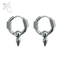 bigbang kpop g dragon gd earrings stainless steel round earrings piercing cone men pendant circle earring stud korean jewelry