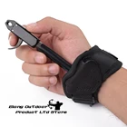 1X Elong открытый выпуск помощь блочного лука черный Цвет суппорт ремень стрельба триггер браслет на запястье для стрельбы из лука лук