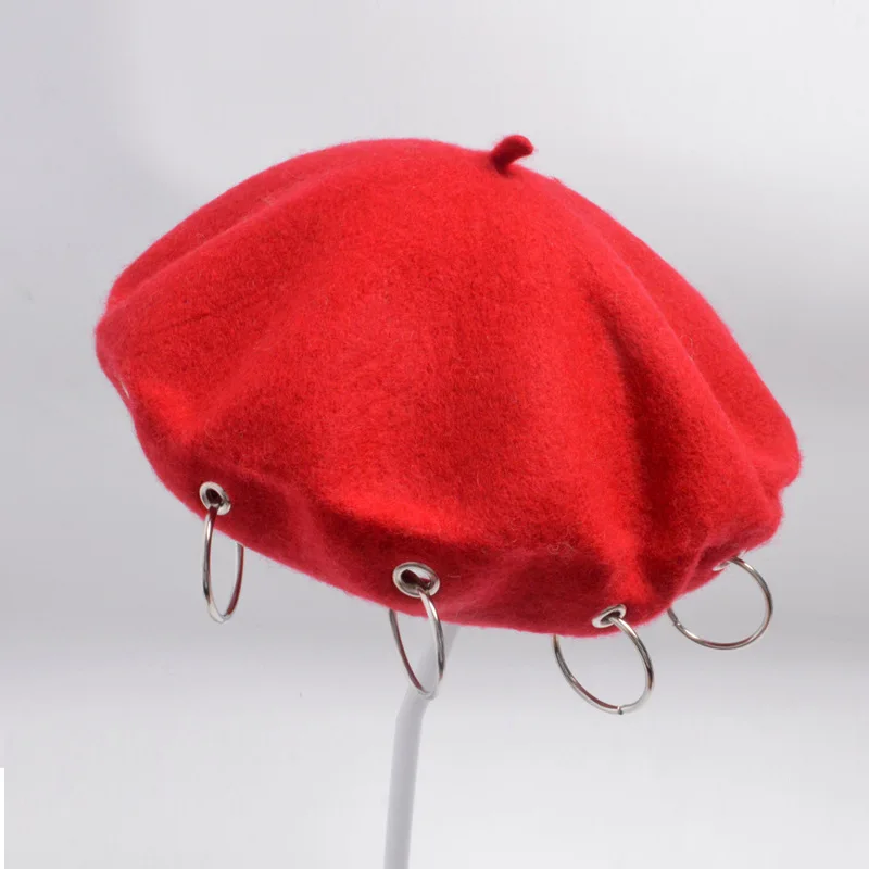 6 видов цветов модные зимние женские железные кольца в стиле Institute College 100% шерсть