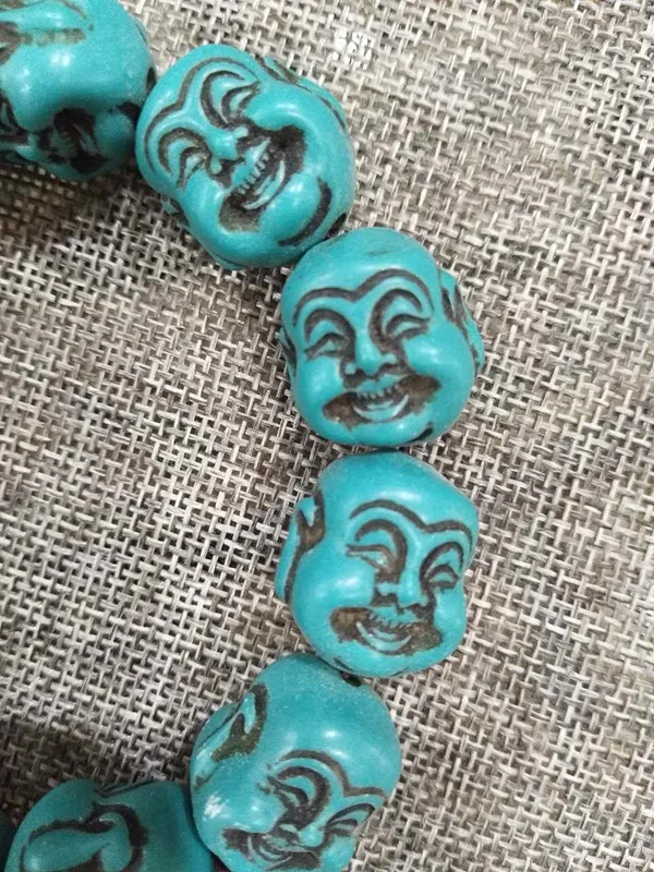 Антиквариат разное бирюза скульптура смех нитка цитрон украшения браслеты
