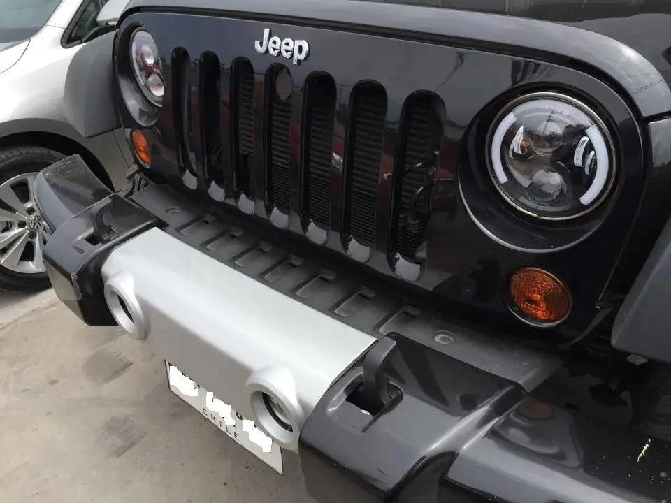 Для Suzuki Samurai UAZ Hunter 7 дюймов светодиодный проектор фара с halo DRL& Amber Поворотная сигнальная фара для Lada 4x4 Urban Niva
