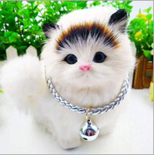 

2017 New Bell Pet Collar, 1Pcs S-280MM Length Pet Cat Collar Candy Color Bell Design Dog Collar Fashion Cat Decoration