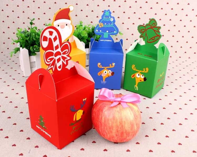 1 шт. портативная Рождественская коробка для конфет и печенья|decorative food boxes|decorative