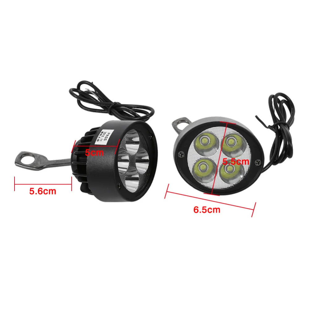 Светодиодный светильник для мотоцикла 2 шт. зеркала вождения противотуманный