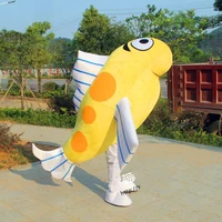 custom made fish mascot costume custom cartoon character cosplay fancy dress mascotte theme carnival costume anime kits