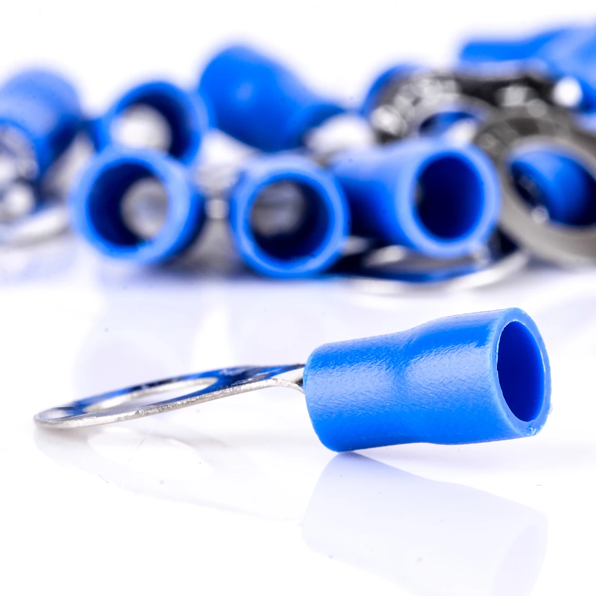 20 шт синий изолированный обжимной кольцевой терминал электрические провода