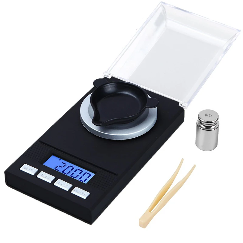 

50g/0.001g LCD Digital Jewelry Scales Lab Weight High Precision Scale Medicinal Use Portable Mini Electronic Balance