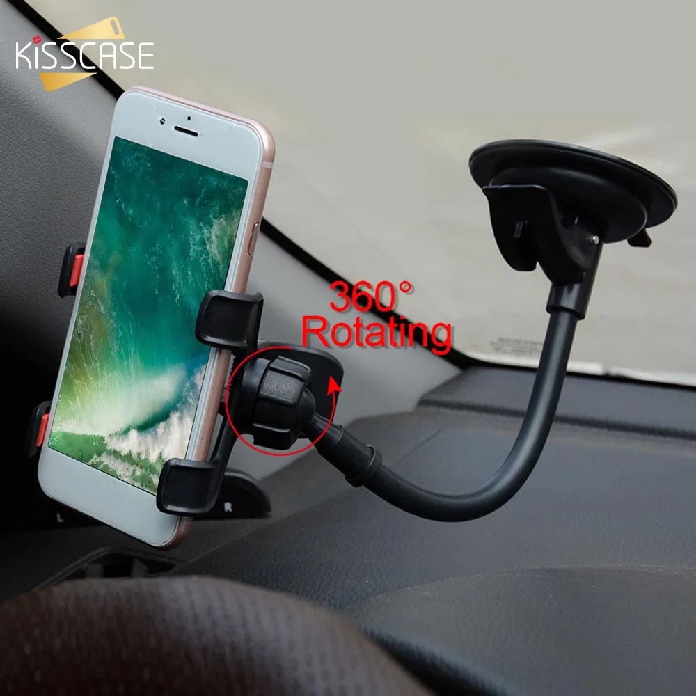 KISSCASE Универсальный Автомобильный держатель для телефона iPhone 7 на присоске