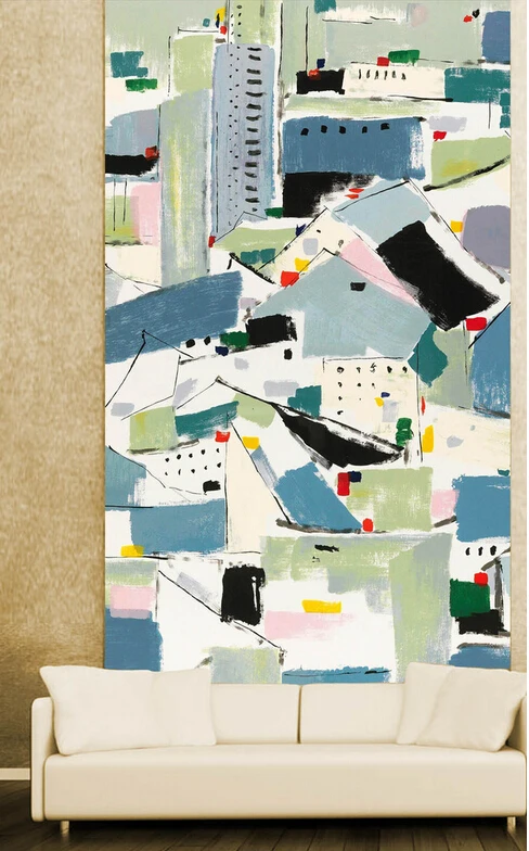 Пользовательские 3D фрески абстрактная Красивая пейзажная картина на крыльце фон