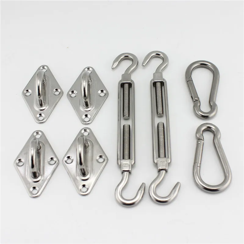 8 шт. солнцезащитный парус аппаратный монтажный комплект из нержавеющей стали с