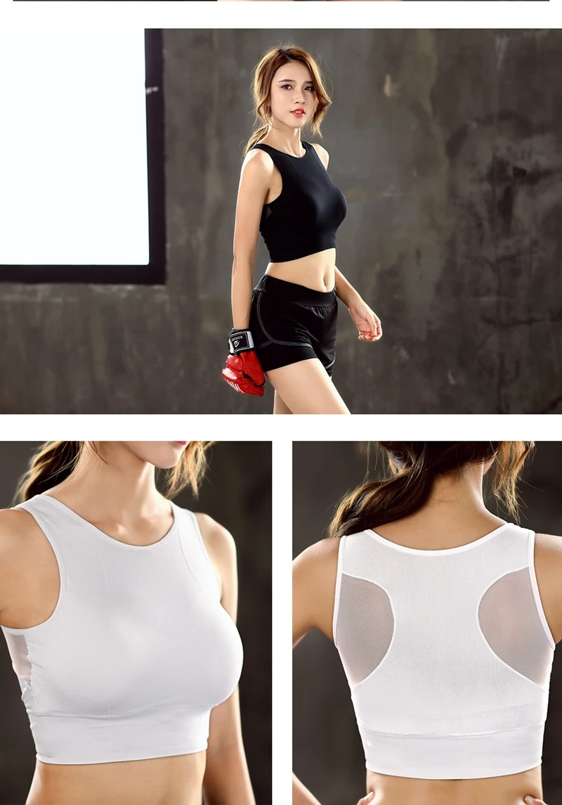 Sexy Black Sport Bra Gym Fitness Perspective Sport Bra Women Bra Sports Vest For Yoga Running Underwear Sujetador Deportivo