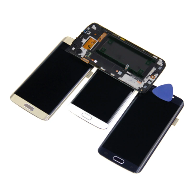 ЖК дисплей для Samsung Galaxy S6 Edge G925 G925F сменный сенсорный экран с цифровым