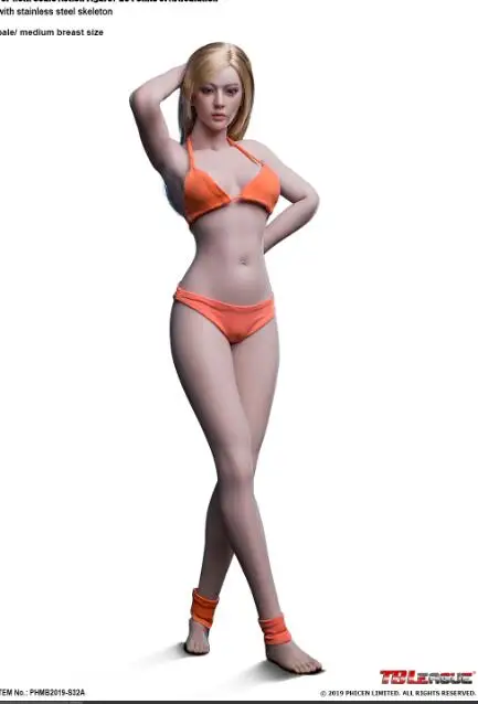 S32A 29,4 см высота 1/6 бледный/Загар TBLeague супер гибкие женские длинные ноги Бесшовные тела S32A S33B только тело без головы - Цвет: S32A