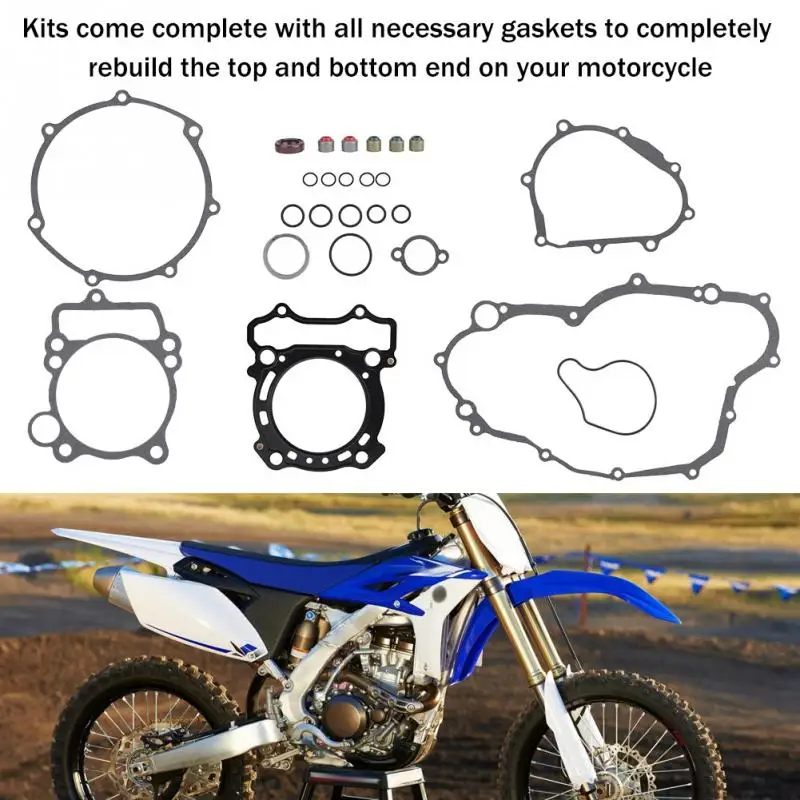 Полный комплект прокладок для мотоцикла 1 верхний нижний торцевой двигатель Yamaha