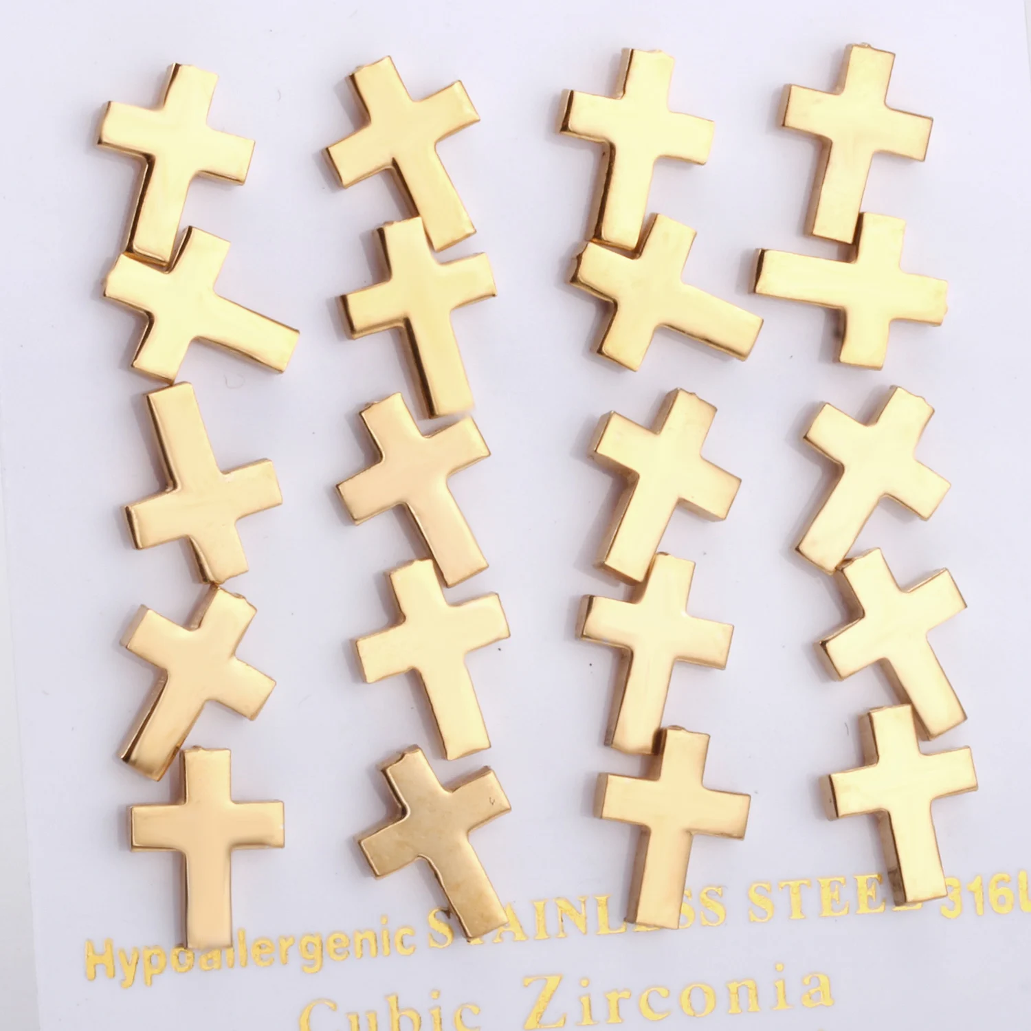 LUXUKISSKIDS 10 пар/лот золотых вставок-Цвет нержавеющая сталь серьги маленькие