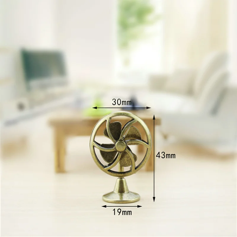 Высокое качество Ретро Вентилятор сплав Металлические Миниатюрные игрушки 4