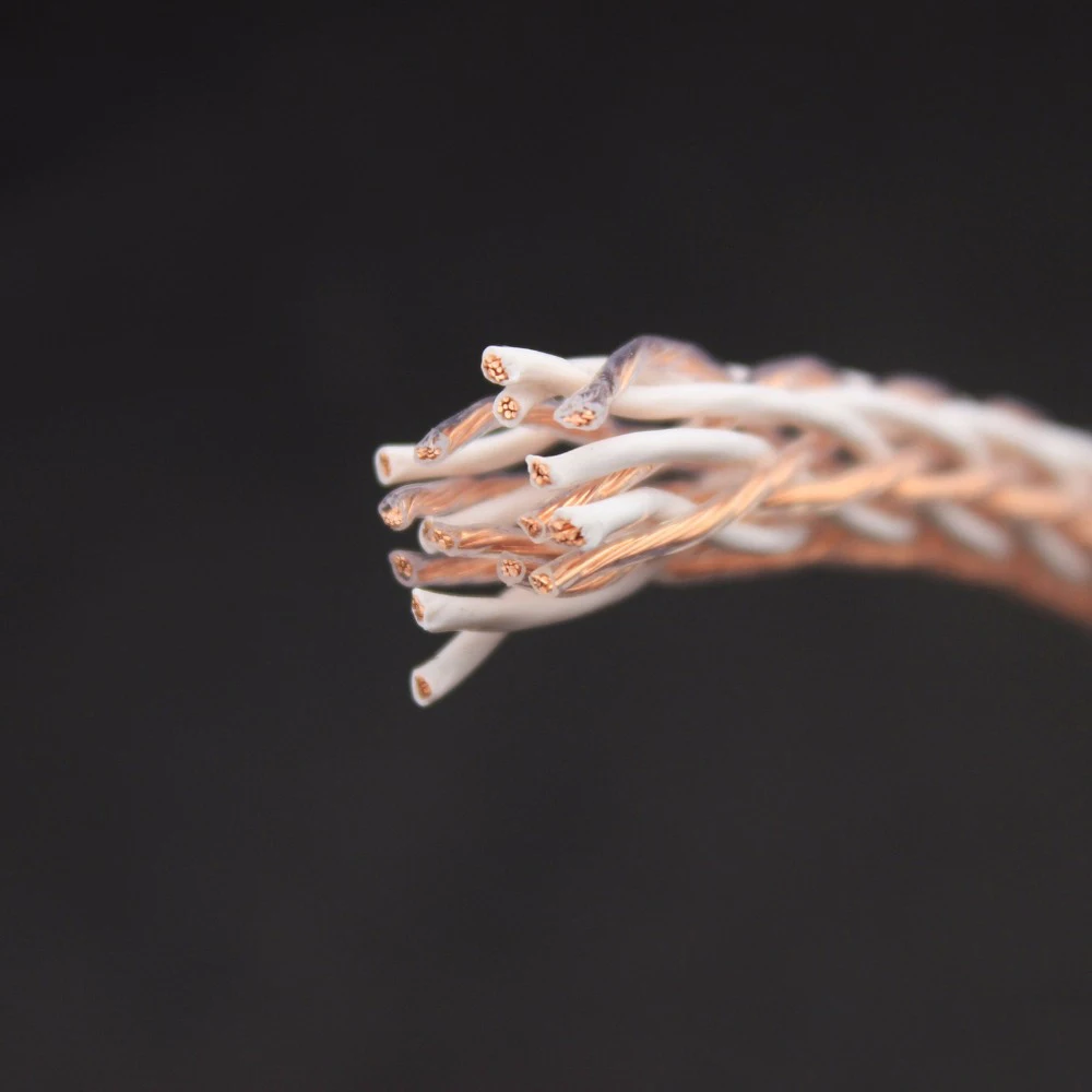Высококачественный медный провод 8TC PTFE OCC 1 метр для Hi Fi усилителя аудиоколонки 10000