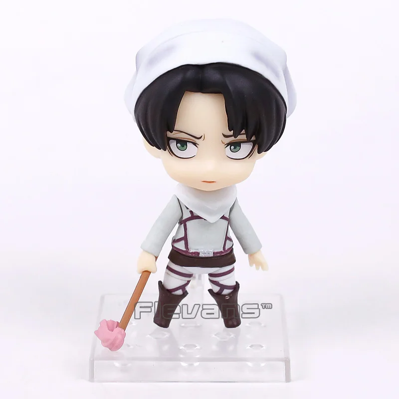 Атака на Титанов Levi Cleaning Ver. 417 Nendoroid ПВХ фигурка Коллекционная модель игрушки