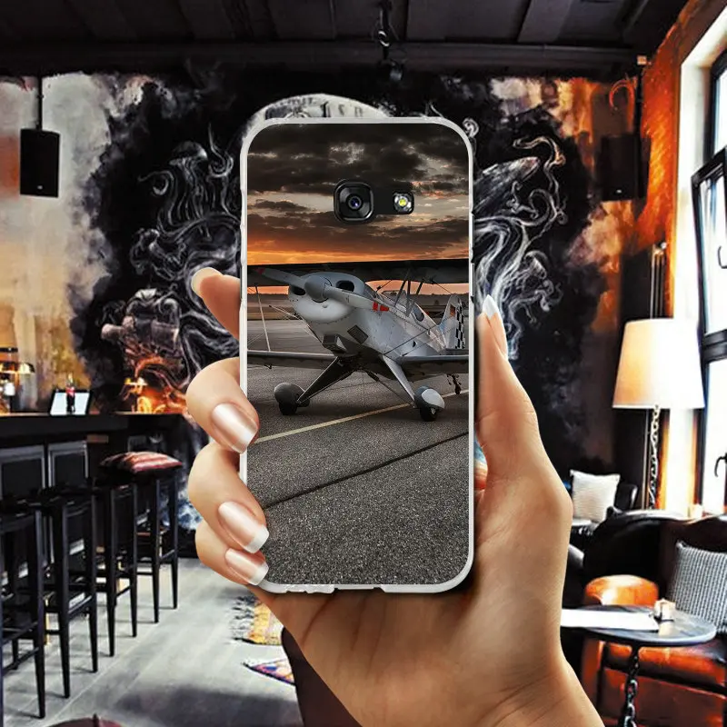 Clouds Sky Aircraft Colorful Air Plane Soft TPU Cell Phone Cases for Samsung Galaxy A3 A5 A7 J1 J2 J3 J4 J5 J6 J7 2016 2017 2018 |
