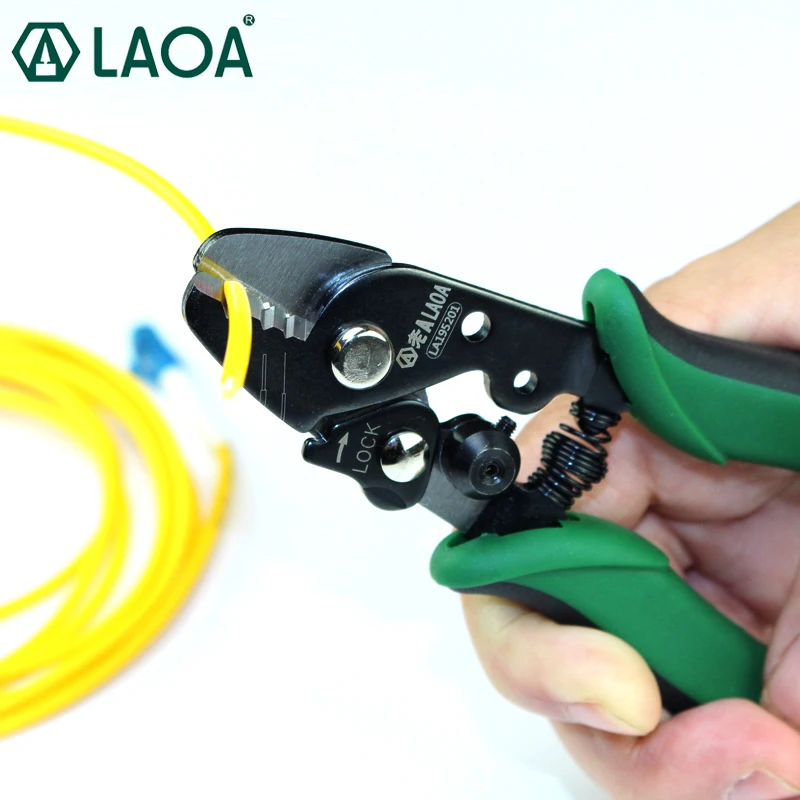 LAOA Beroep multifunctionele glasvezel Draad Stripper Merk Precisie striptang Elektrische Tool