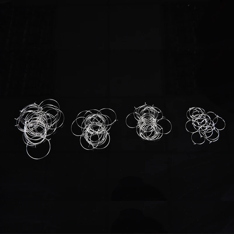 100 шт. 4 размера посеребренные кольца для украшения бокалов вина|marker organizer|marker