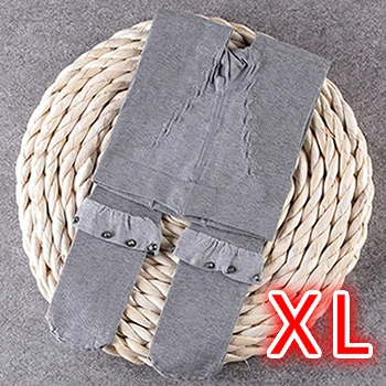 Gray Size XL Осенние леггинсы высокой плотности для девочек; новые полосатые штаны принцессы для маленьких детей; новые теплые детские милые модные хлопковые леггинсы - Цвет: Gray Size XL