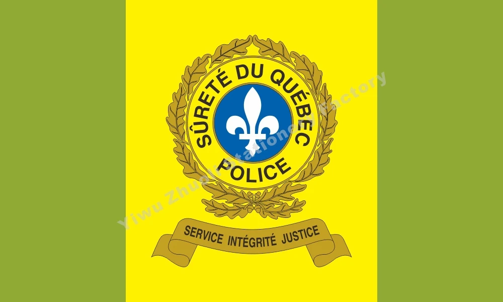 

Quebec Police Flag 150X90cm (3x5FT) 120g 100D Polyester Double Stitched High Quality Free Shipping