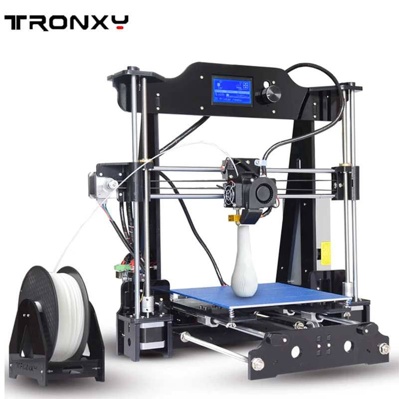 Tronxy X8 модель новейший 3d принтер 12864 ЖК-дисплей алюминиевый MK3 heatbed MK8 прямой экструдер DIY Полный комплект