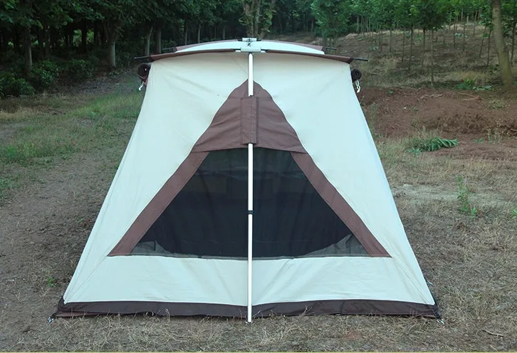 Водонепроницаемая Всесезонная палатка на 4 человек из хлопкового полотна для