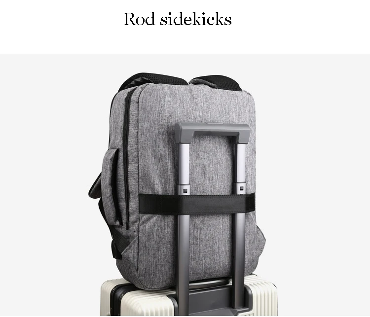 Men Backpack 15.6-inch Laptop Bag Large Capacity Multi-layer USB Charging Waterproof Business Leisure Travel Youth Backpack