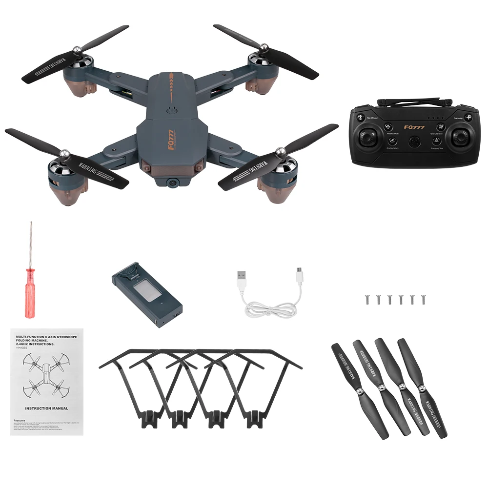 Дрон FQ777 с камерой FQ35 2 4G 480P 720P Wifi FPV удержание высоты RC тренировочный