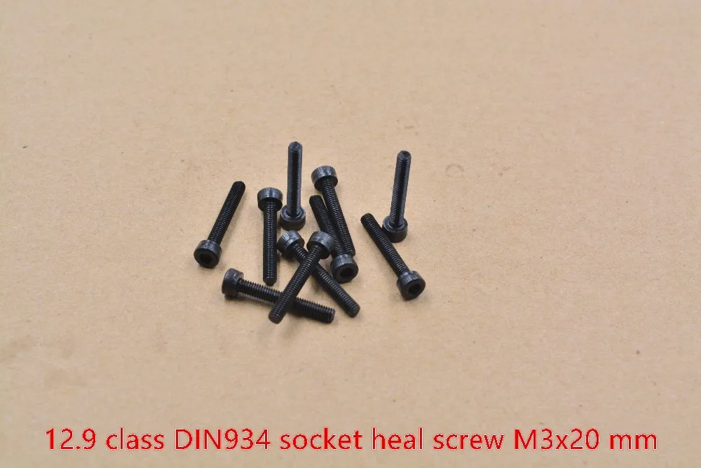 Высокопрочный винт из легированной стали DIN912 M3x20 12 9 класс сокет heal с шестигранной